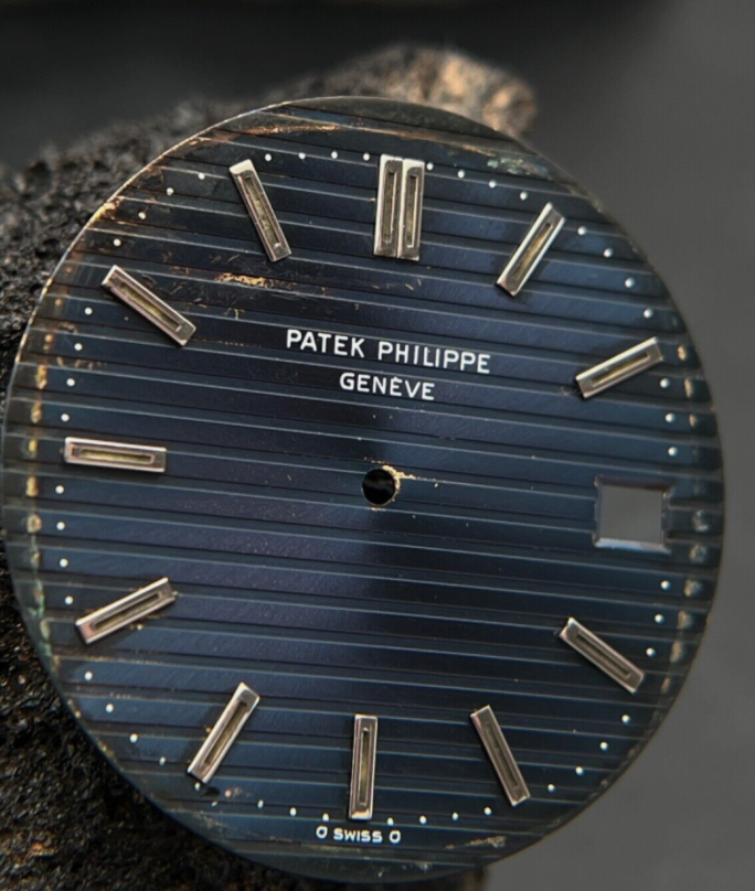 #1316 ORIGINAL PATEK PHILIPPE ZIFFERBLATT NAUTILUS JUMBO 3700 PURPLEISH SIGMA