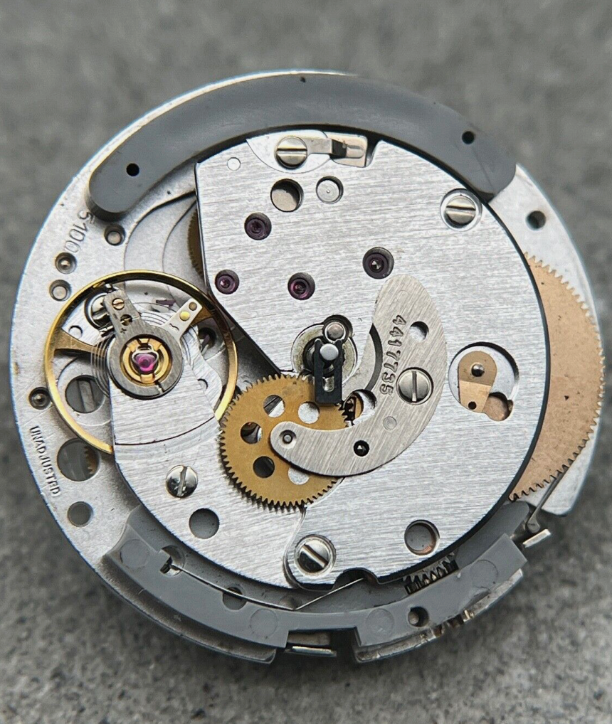 #1182 ORIGINAL LEMANIA 5100 UHRWERK KALIBER MOVEMENT MECHANISM DEFEKT CHRONO