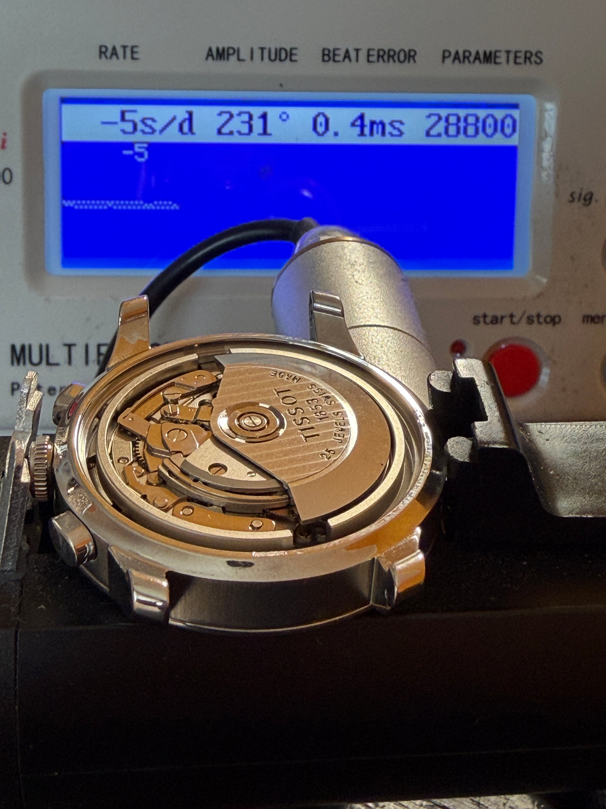 ORIGINAL TISSOT LE LOCLE L168/268 AUTOMATIK DAY DATE GLASBODEN 7750 CHRONOGRAPH