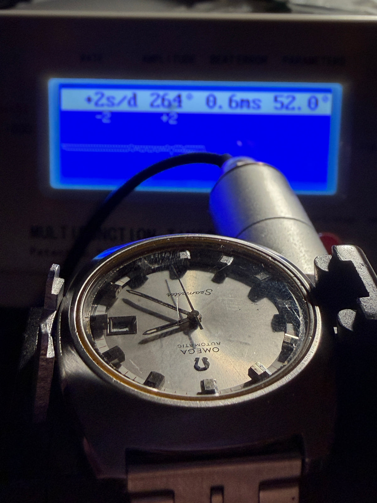 ORIGINAL 1971 OMEGA SEAMASTER AUTOMATIC 166.110 DATUM EDELSTAHL HERRENUHR DIVER