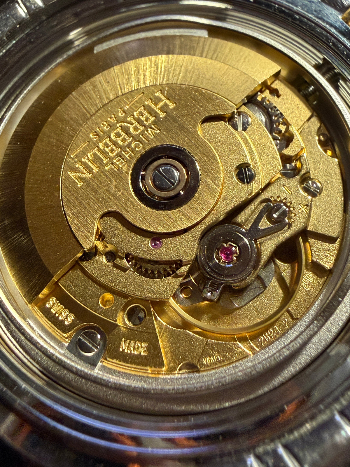 ORIGINAL MICHEL HERBELIN PARIS 1672 AUTOMATIK STAHL / GOLD HERRENUHR FRANCE