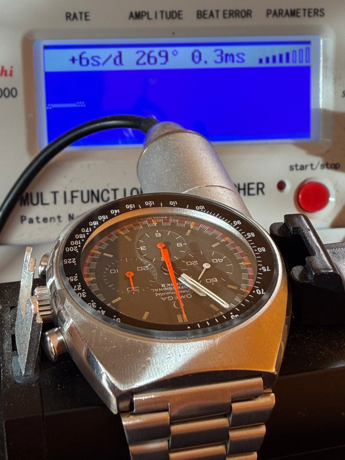 ORIGINAL 1973 OMEGA 145.014 SPEEDMASTER MARK II CHRONOGRAPH RACING DIAL 861