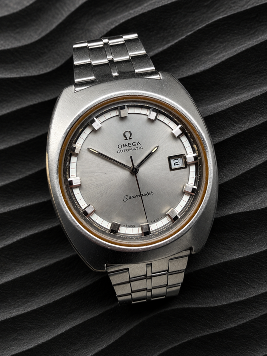 ORIGINAL 1971 OMEGA SEAMASTER AUTOMATIC 166.110 DATUM EDELSTAHL HERRENUHR DIVER
