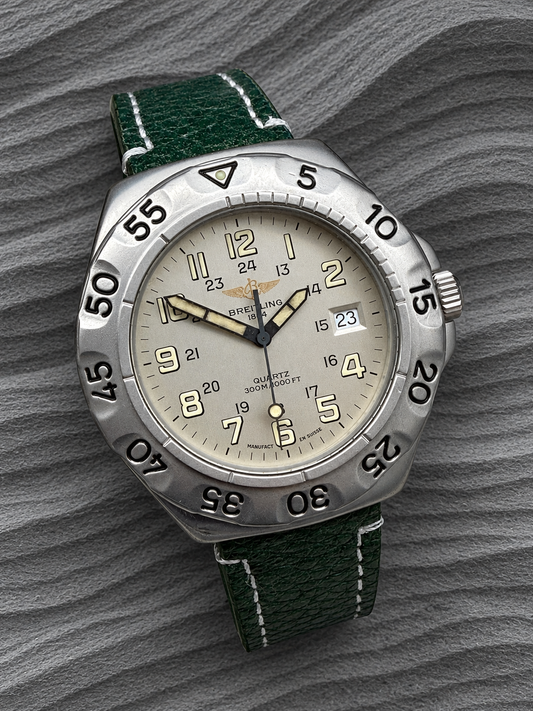 ORIGINAL BREITLING COLT A50036 COLT SPECIAL B50 QUARTZ MILITARY GREY + SERVICE