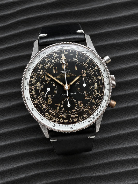 ORIGINAL 1960 BREITLING NAVITIMER 806 VENUS 178 MANUAL AOPA APPLIED LOGO GRAIN