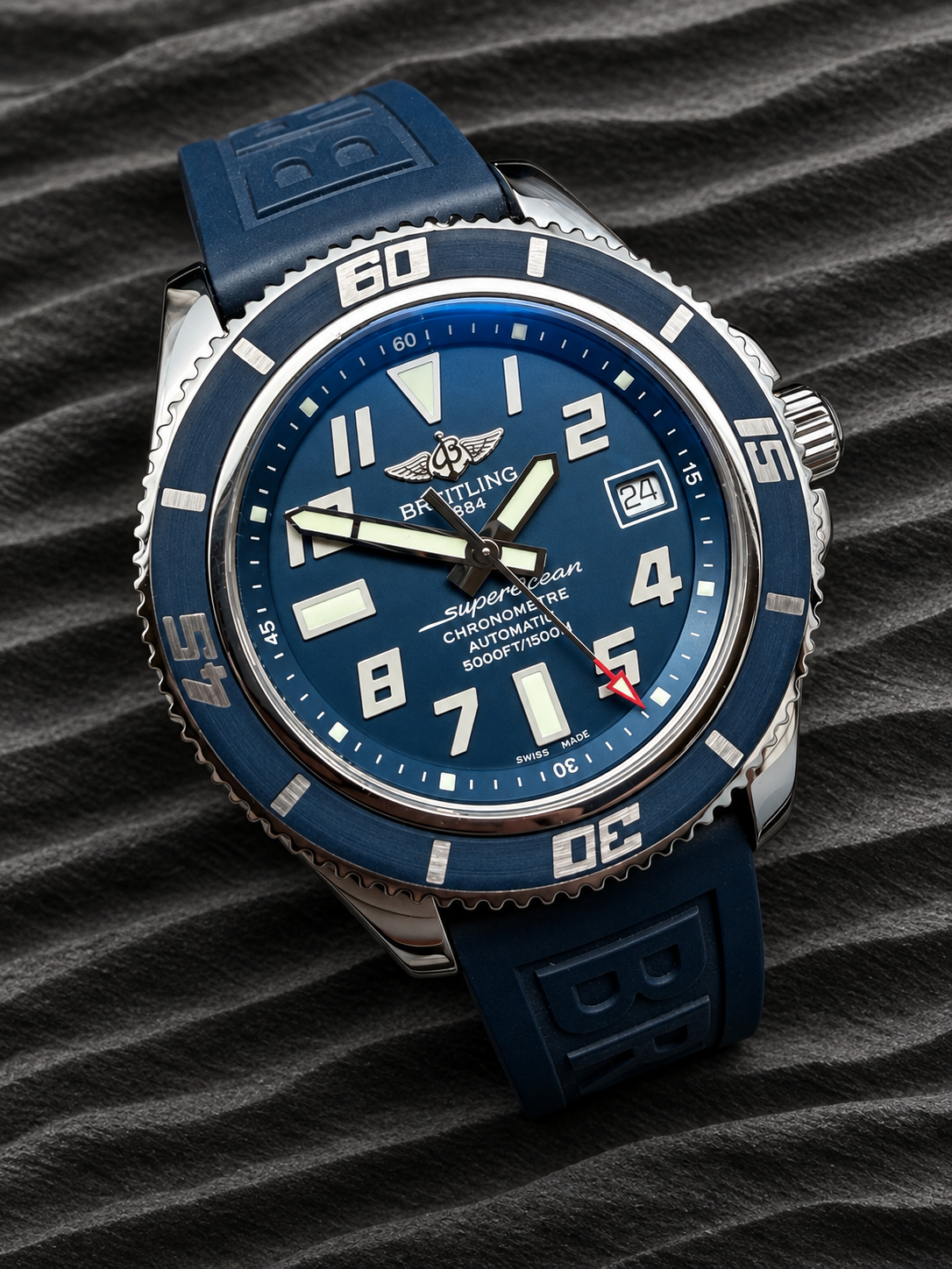 ORIGINAL BREITLING SUPEROCEAN AUTOMATIK A17364 LIMITED EDITION BLUE DIAL