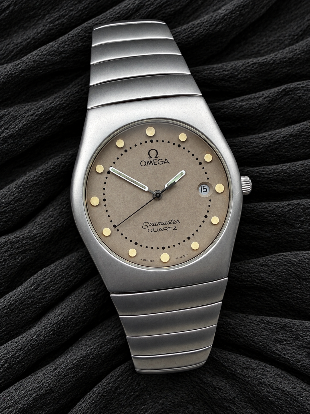 ORIGINAL 1984 OMEGA SEAMASTER RECIFE OXIDIERTER STAHL 196.0292 396.0984 ALBINO