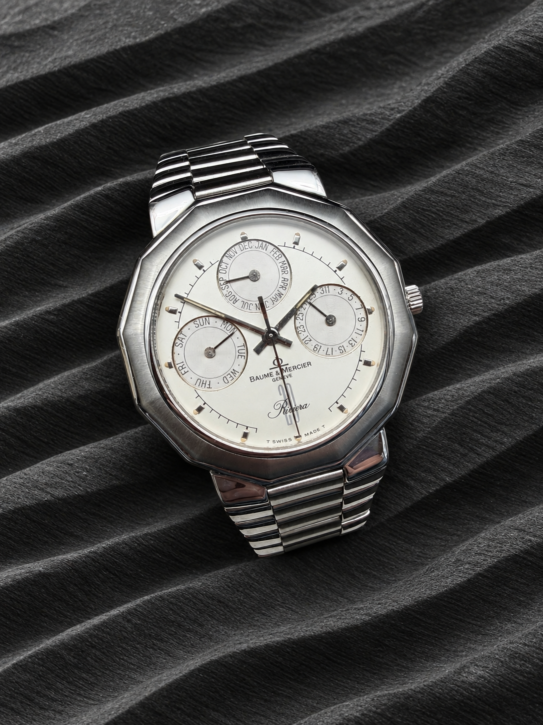 ORIGINAL BAUME & MERCIER 6131 RIVIERA 20 YEARS ANNIVERSARY 999 PCS SPECIAL EDITION 1993 ANNUAL CALENDAR