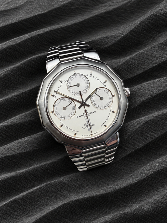 ORIGINAL BAUME & MERCIER 6131 RIVIERA 20 YEARS ANNIVERSARY 999 PCS SPECIAL EDITION 1993 ANNUAL CALENDAR