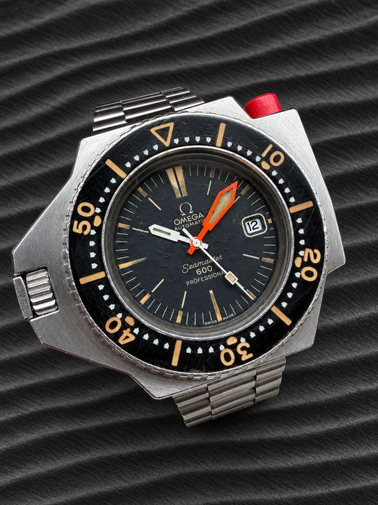 ORIGINAL 1971 OMEGA 166.077 SEAMASTER 600 PLOPROF SANDWICH DIAL DIVER VINTAGE