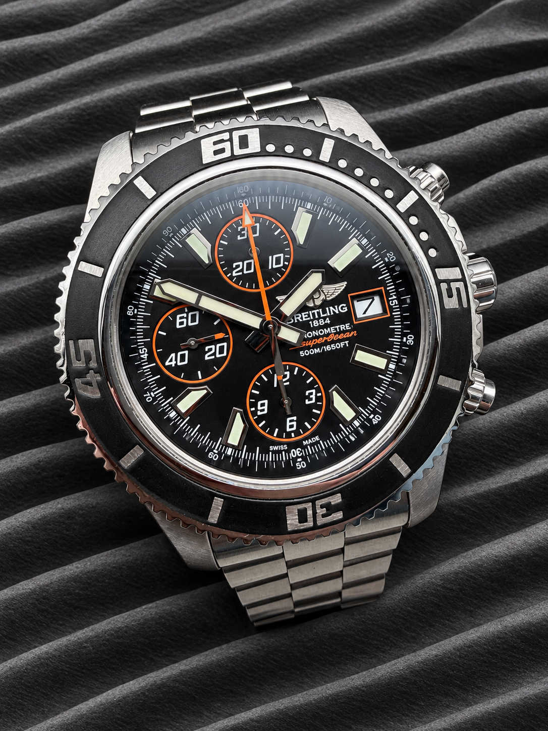 ORIGINAL BREITLING SUPEROCEAN II 44mm CHRONOGRAPH A13341 FULLSET 2012 BOX / PAP