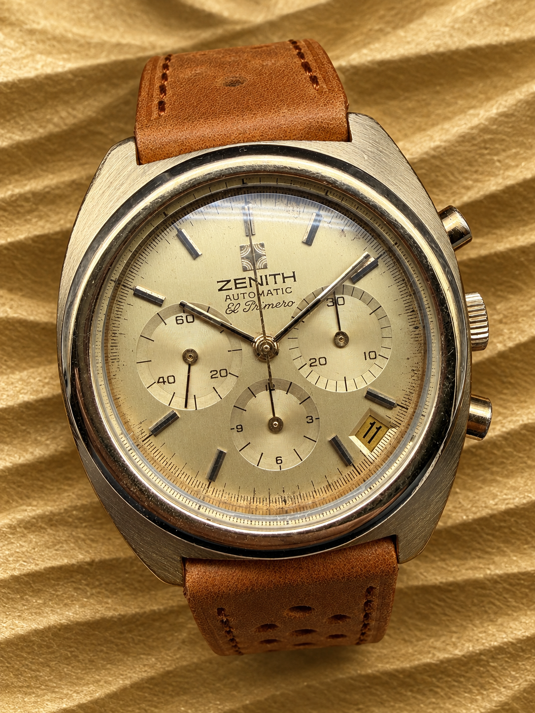 ORIGINAL ZENITH EL PRIMERO AUTOMATIK 20.0210.415 GOLD CHRONOGRAPH 3019PHC BIGEYE