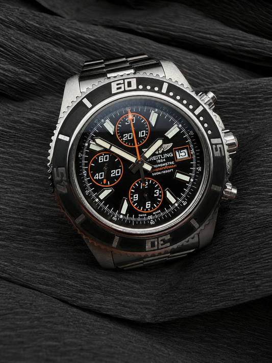 ORIGINAL BREITLING SUPEROCEAN II 44mm CHRONOGRAPH A13341 FULLSET 2012 BOX / PAP