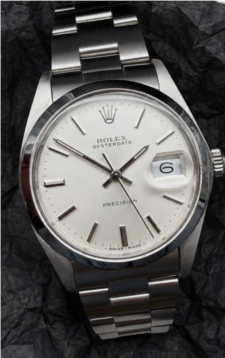 ORIGINAL FULLSET 1990 ROLEX 6694 OYSTERDATE 34mm OYSTERBAND PRECISION HANDAUFZUG