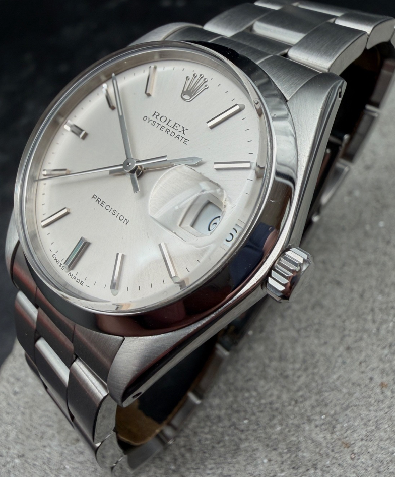 ORIGINAL FULLSET 1990 ROLEX 6694 OYSTERDATE 34mm OYSTERBAND PRECISION HANDAUFZUG