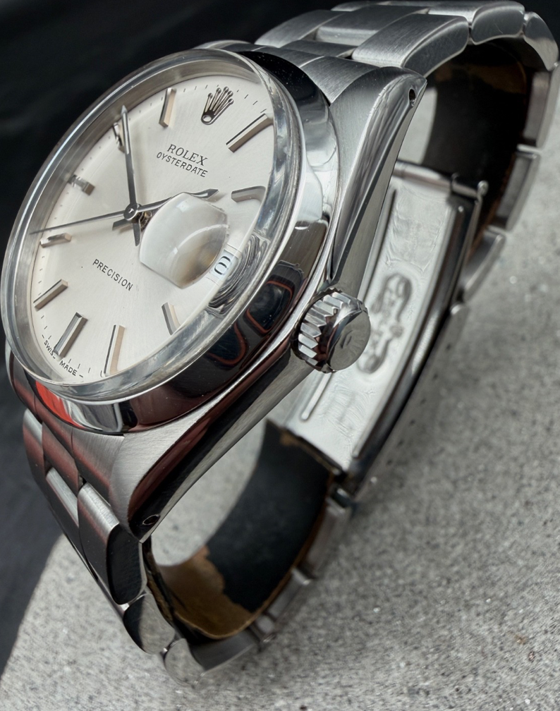 ORIGINAL FULLSET 1990 ROLEX 6694 OYSTERDATE 34mm OYSTERBAND PRECISION HANDAUFZUG