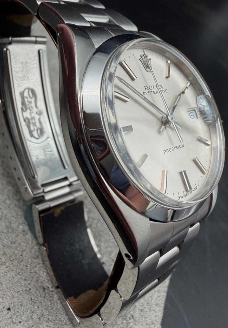 ORIGINAL FULLSET 1990 ROLEX 6694 OYSTERDATE 34mm OYSTERBAND PRECISION HANDAUFZUG