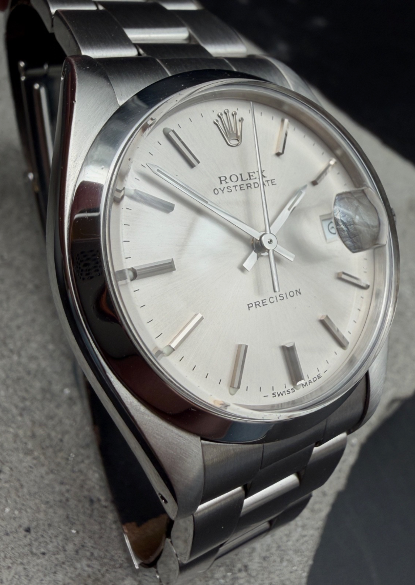 ORIGINAL FULLSET 1990 ROLEX 6694 OYSTERDATE 34mm OYSTERBAND PRECISION HANDAUFZUG