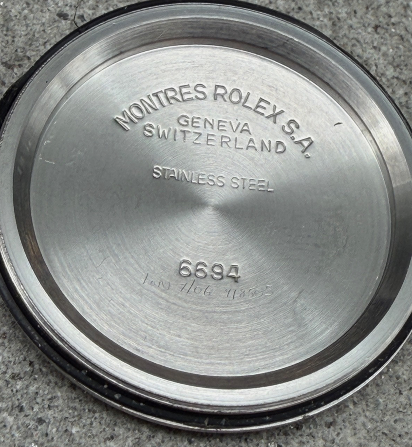 ORIGINAL FULLSET 1990 ROLEX 6694 OYSTERDATE 34mm OYSTERBAND PRECISION HANDAUFZUG