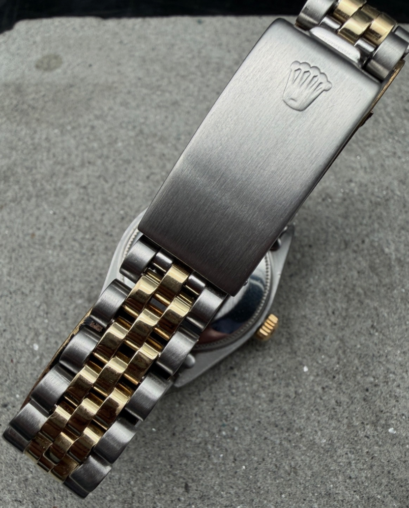 LUXUS ROLEX DATEJUST 31 MEDIUM GELBGOLD STAHL AUTOMATIK JUBILEE DIAMANTLÜNETTE