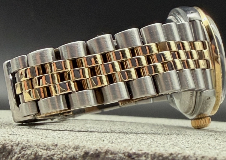 LUXUS ROLEX DATEJUST 31 MEDIUM GELBGOLD STAHL AUTOMATIK JUBILEE DIAMANTLÜNETTE