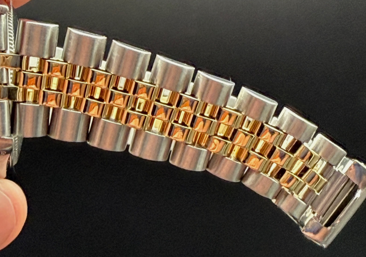 LUXUS ROLEX DATEJUST 31 MEDIUM GELBGOLD STAHL AUTOMATIK JUBILEE DIAMANTLÜNETTE