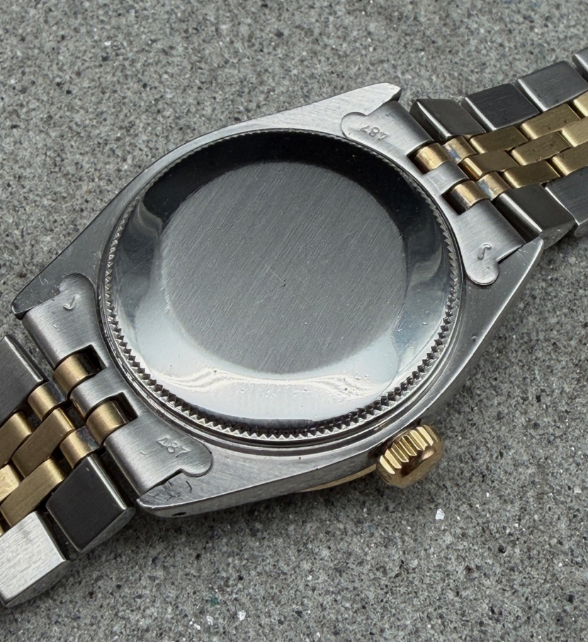 LUXUS ROLEX DATEJUST 31 MEDIUM GELBGOLD STAHL AUTOMATIK JUBILEE DIAMANTLÜNETTE