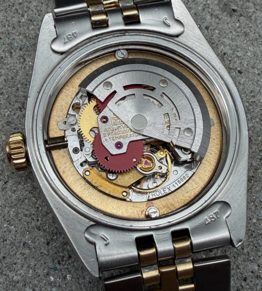 LUXUS ROLEX DATEJUST 31 MEDIUM GELBGOLD STAHL AUTOMATIK JUBILEE DIAMANTLÜNETTE