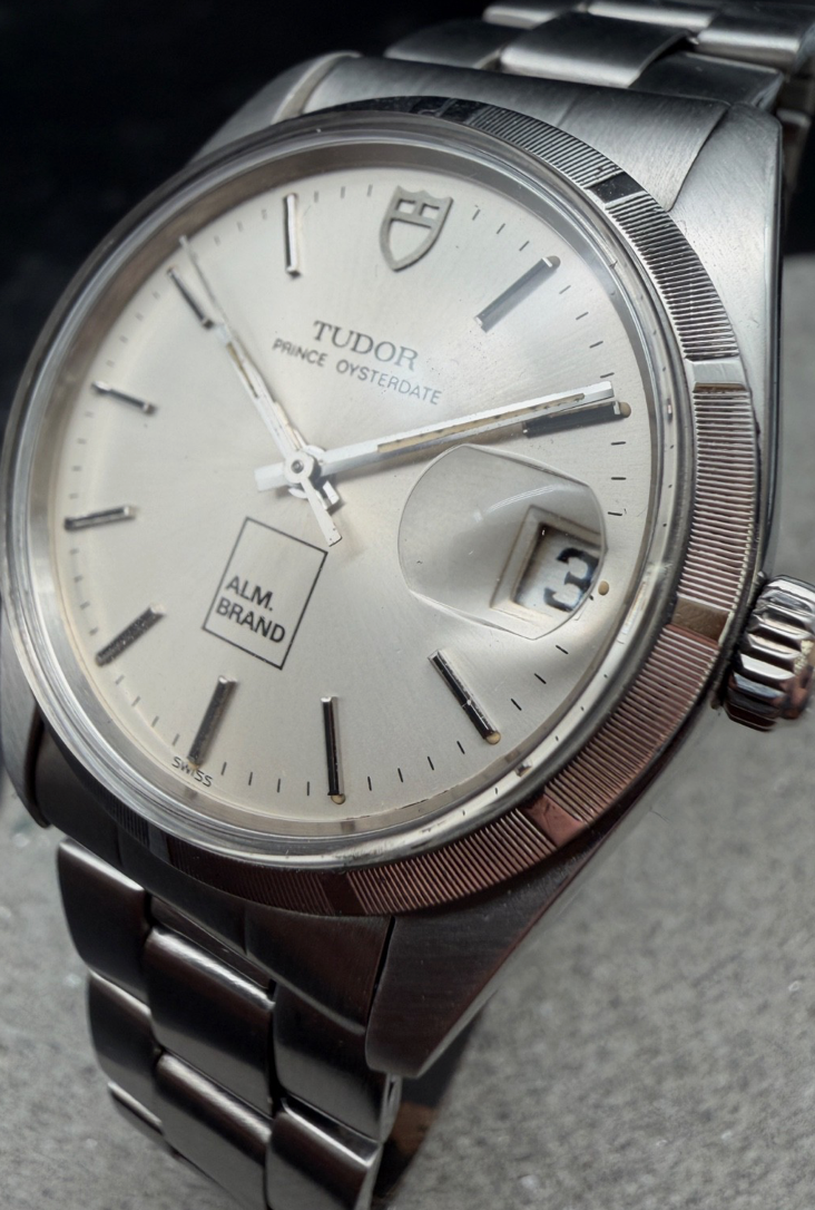 ORIGINAL TUDOR 75100 PRINCE OYSTERDATE 34mm LOGO DIAL ALM. BRAND OYSTER BAND