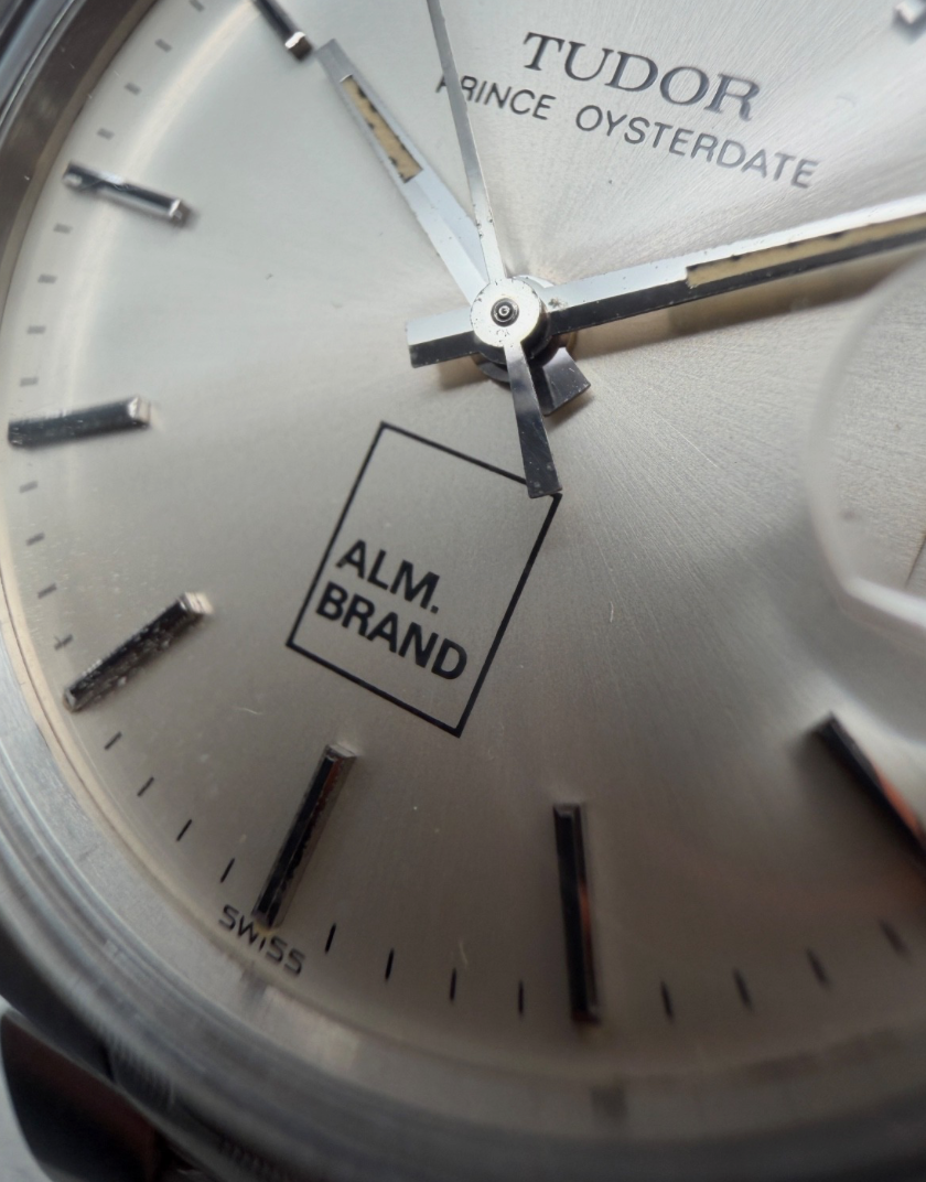 ORIGINAL TUDOR 75100 PRINCE OYSTERDATE 34mm LOGO DIAL ALM. BRAND OYSTER BAND