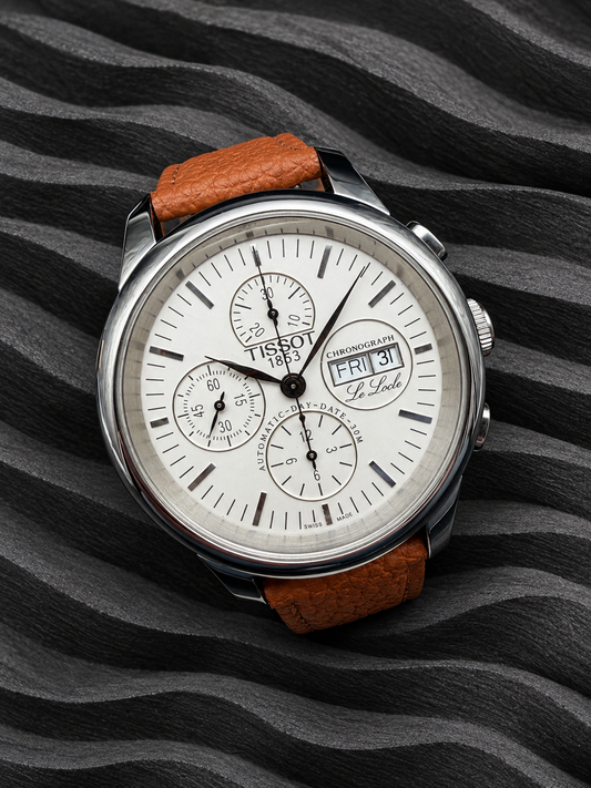 ORIGINAL TISSOT LE LOCLE L168/268 AUTOMATIK DAY DATE GLASBODEN 7750 CHRONOGRAPH