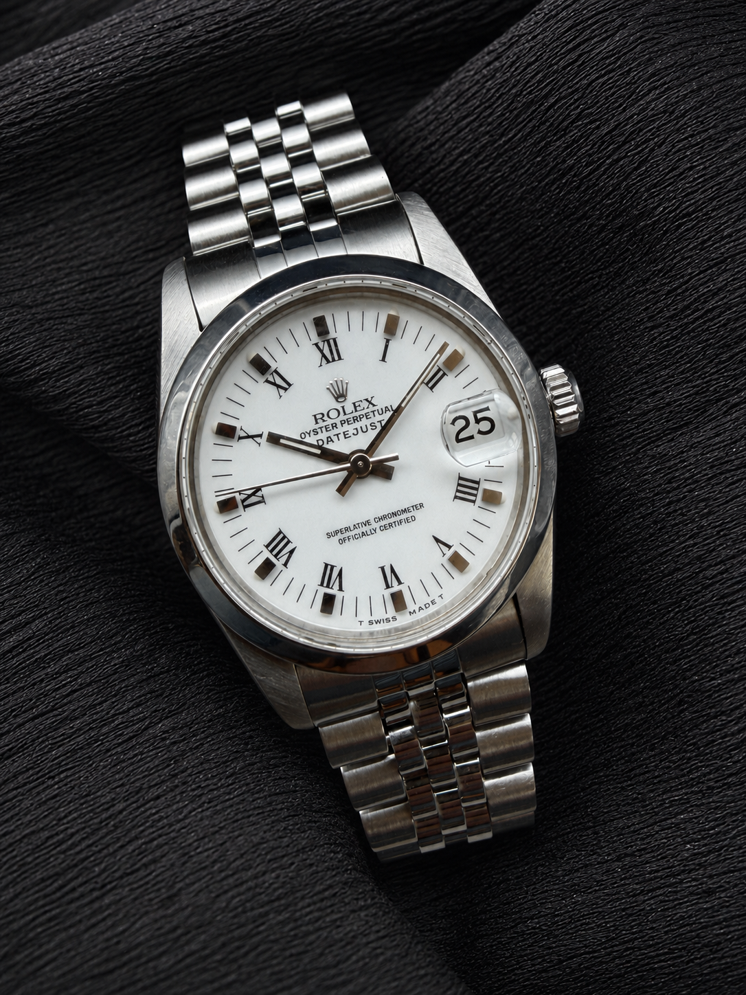LUXUS ROLEX DATEJUST 31 MEDIUM EDELSTAHL AUTOMATIK JUBILEE BUCKLEY DIAL FULLSET