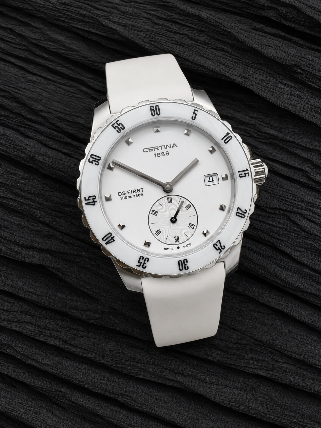 NEU CERTINA DS FIRST LADY KERAMIK WHITE C014.235.11.011.00 WEIß 35mm DAMEN DIVER