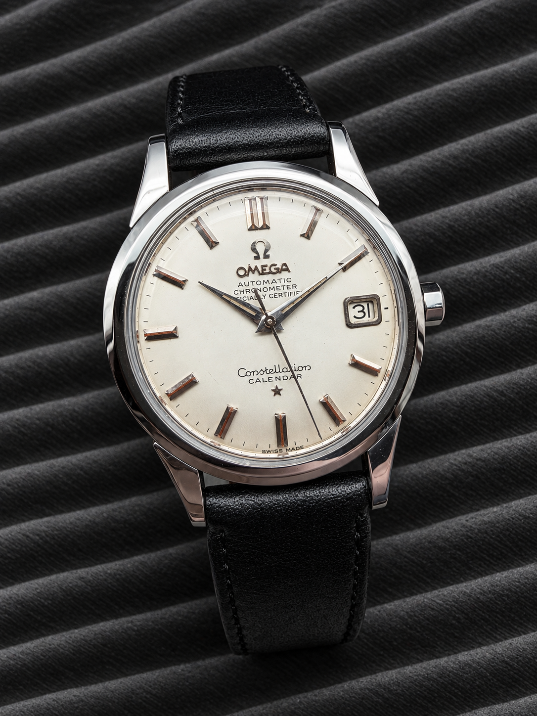 ORIGINAL 1960 OMEGA CONSTELLATION CALENDAR CHRONOMETER 2943 AUTOMATIK CAL: 504