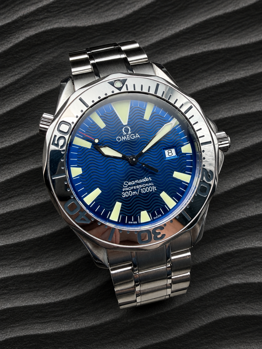 ORIGINAL 1998 OMEGA SEAMASTER PROFESSIONAL 41mm QUARTZ 2265.80 DIVER CAL 1538