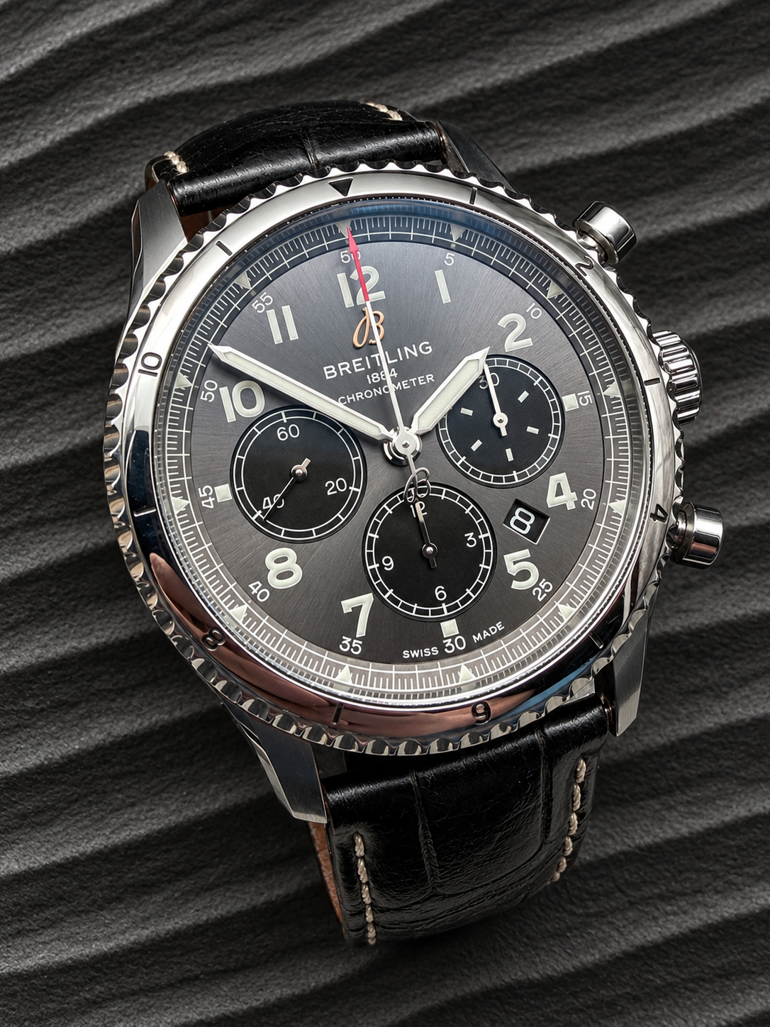 ORIGINAL 2021 BREITLING AVIATOR 8 B01 CHRONOMETER AB0119 CHRONOGRAPH FULLSET DE