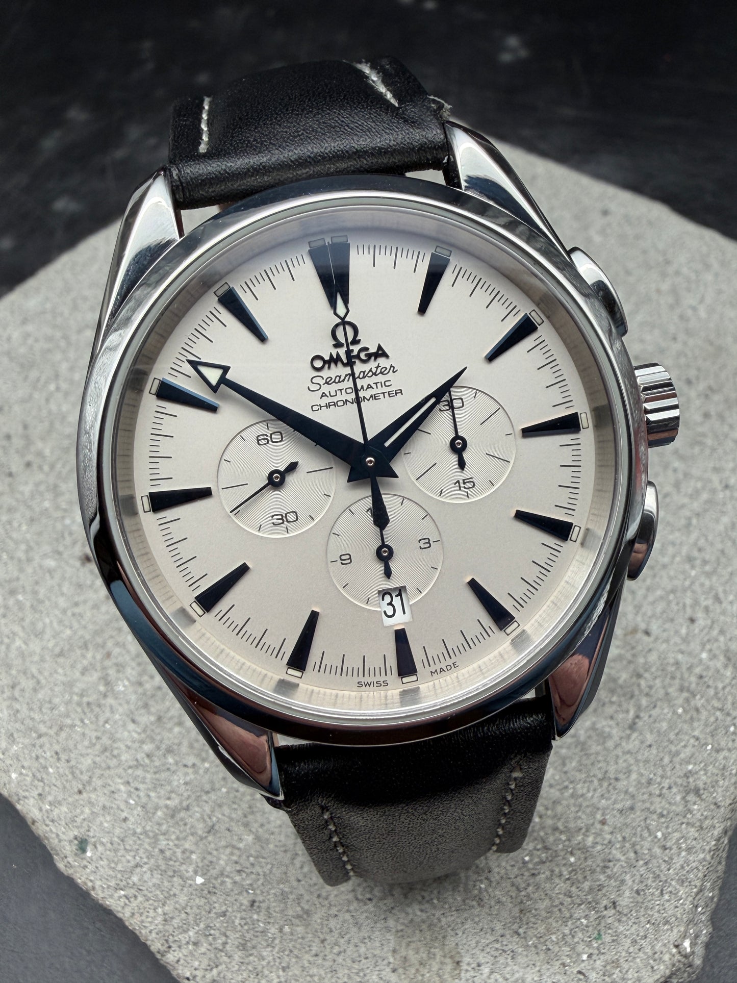 ORIGINAL OMEGA SEAMASTER AQUA TERRA CHRONOGRAPH CHRONOMETER 2812.30.37 42MM BOX