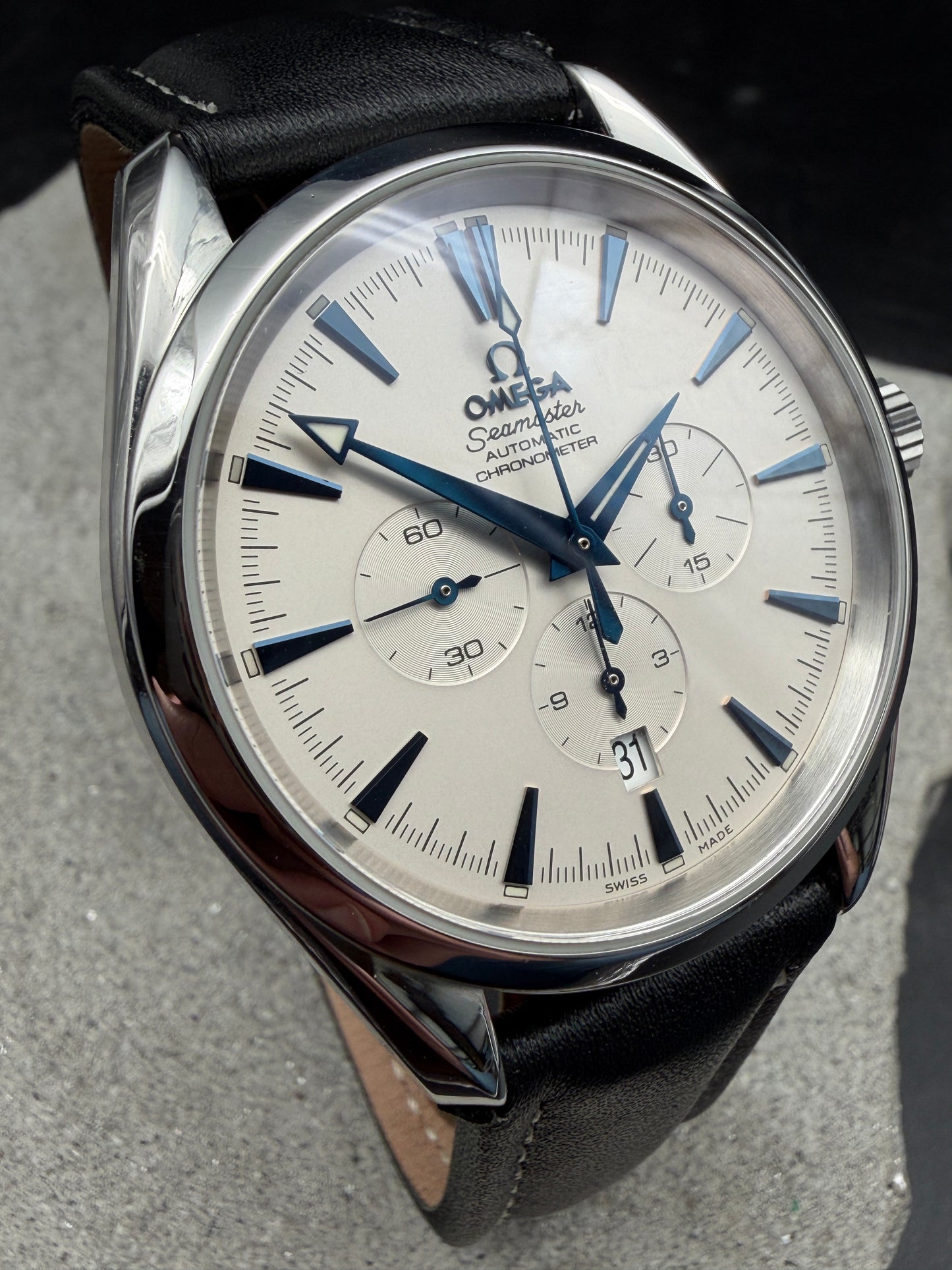 ORIGINAL OMEGA SEAMASTER AQUA TERRA CHRONOGRAPH CHRONOMETER 2812.30.37 42MM BOX