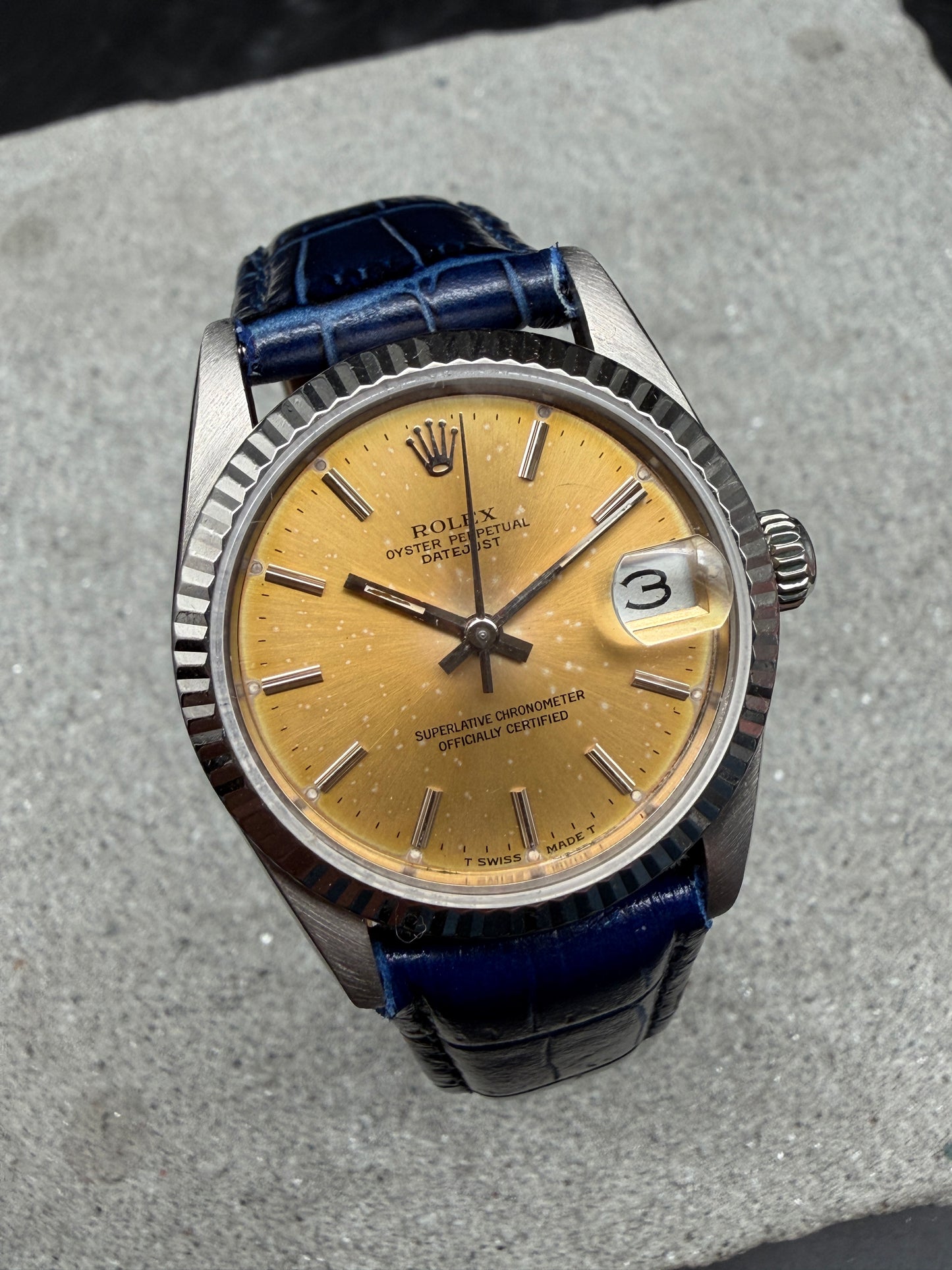 ORIGINAL ROLEX 68279 DATEJUST MEDIUM 31MM MIDSIZE WEIßGOLD GOLD 18K / 750 52g