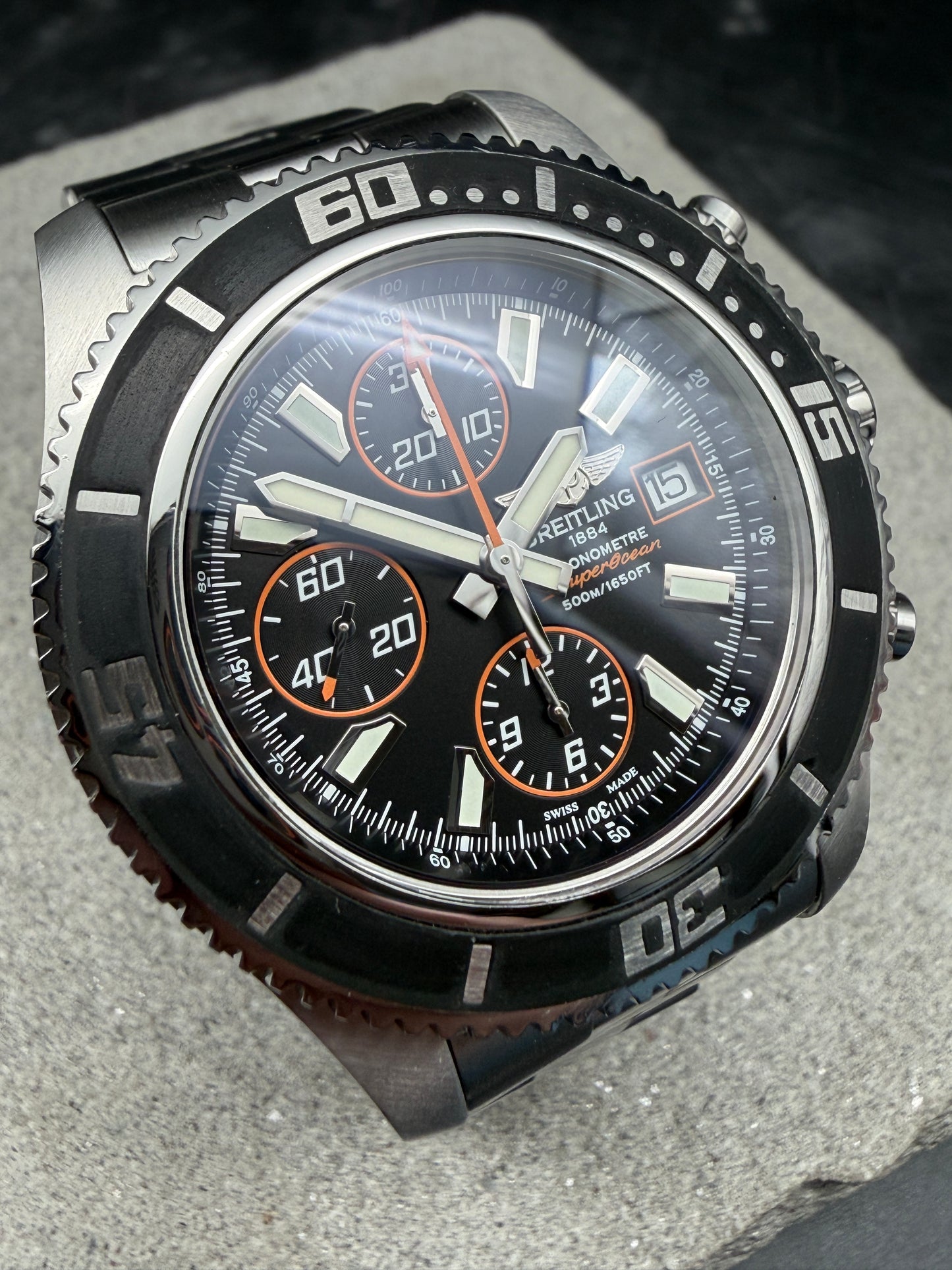 ORIGINAL BREITLING SUPEROCEAN II 44mm CHRONOGRAPH A13341 FULLSET 2012 BOX / PAP
