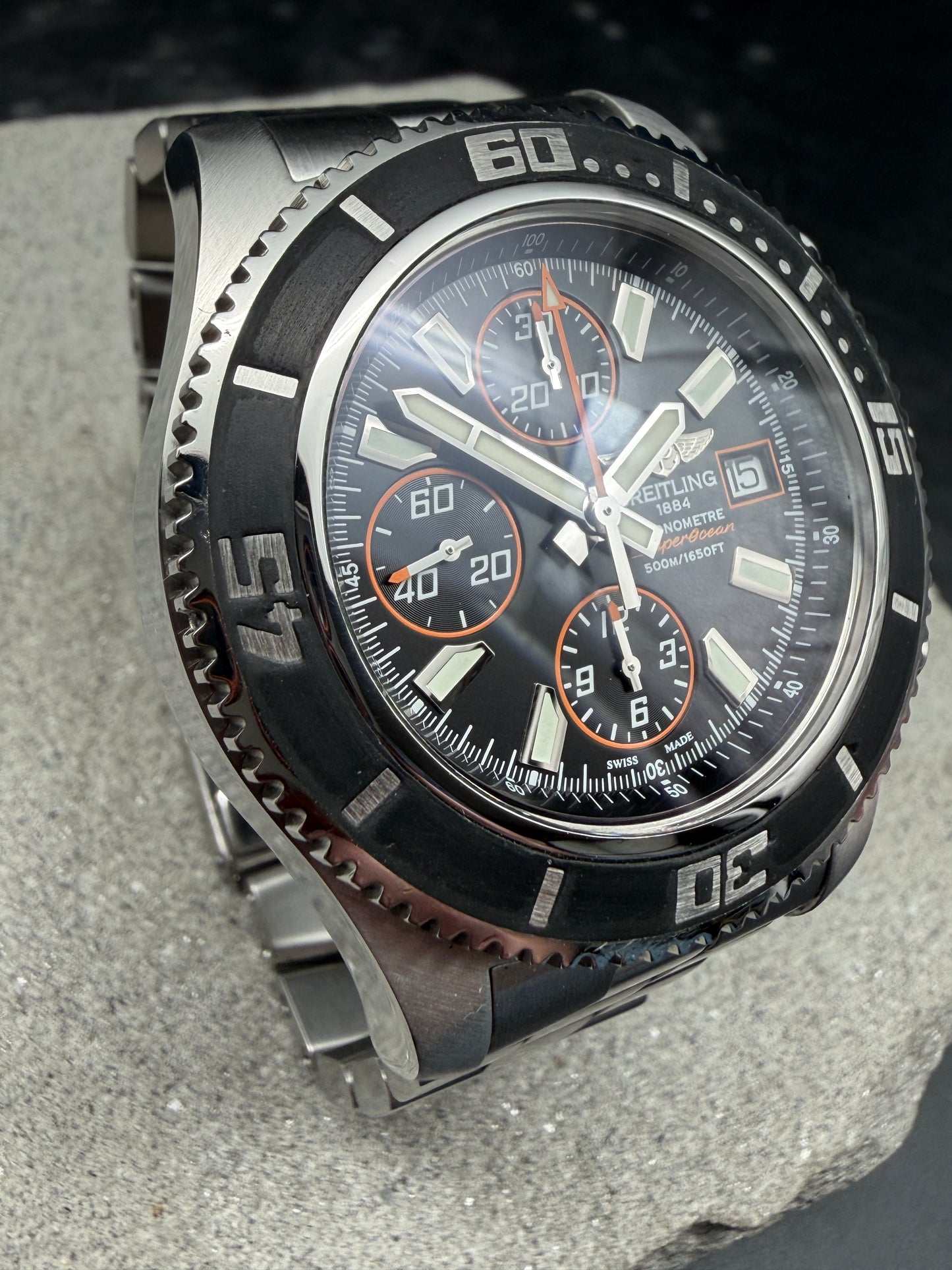 ORIGINAL BREITLING SUPEROCEAN II 44mm CHRONOGRAPH A13341 FULLSET 2012 BOX / PAP