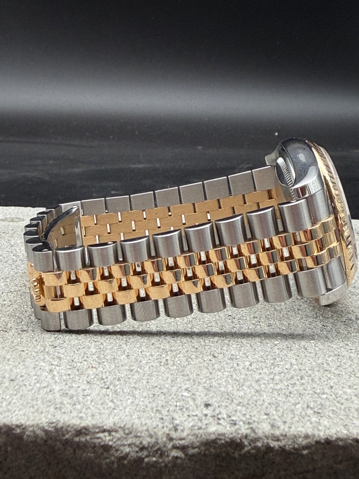 ORIGINAL ROLEX DATEJUST 36 STAHL / GOLD 116233 SUPERJUBILEE WHITE ROMAN DIAL UHR