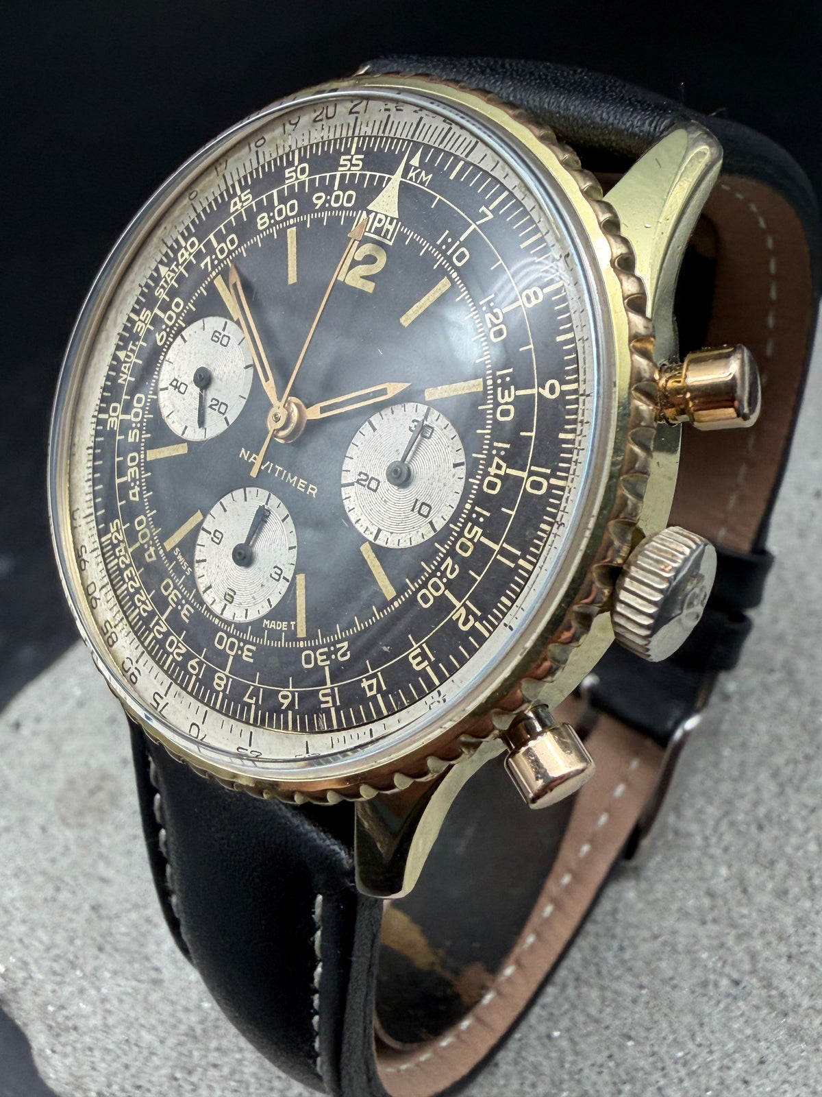 ORIGINAL 1966 BREITLING 806 NAVITIMER PUNCAO PURTUGUESE VENUS 178 CHRONOGRAPH