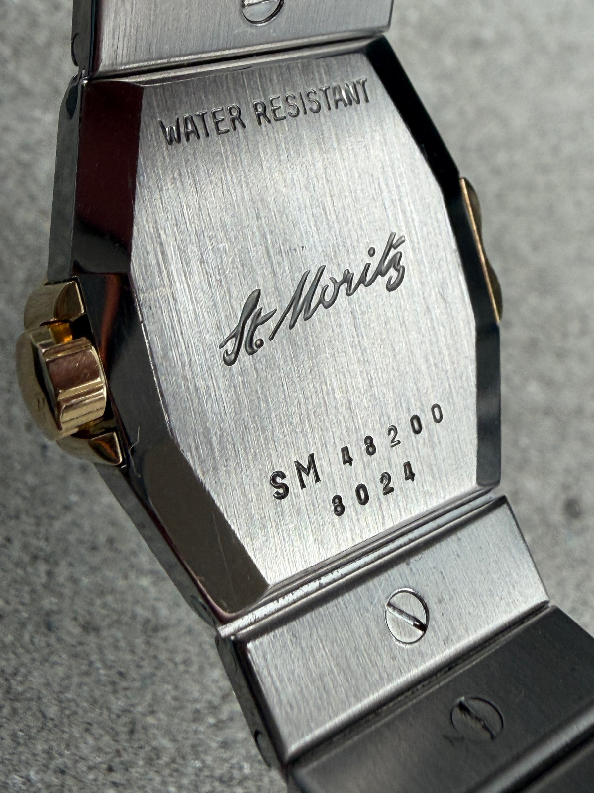 ORIGINAL CHOPARD 8024 ST. MORITZ GOLD / STAHL 24mm QUARTZ ARMBANDUHR LUXUSUHR