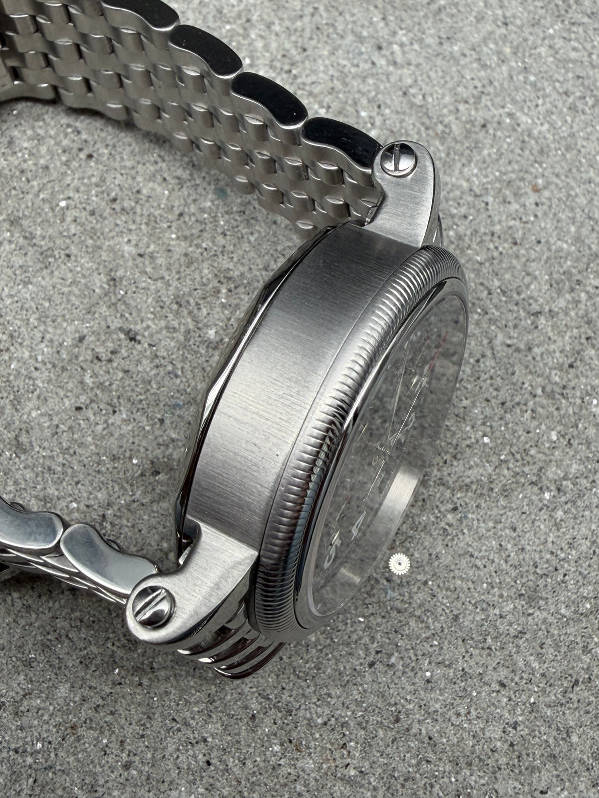 ORIGINAL MÜHLE GLASHÜTTE M1 CHRONOGRAPH II NAUTISCHE INSTRUMENTE GLASBODEN UHR