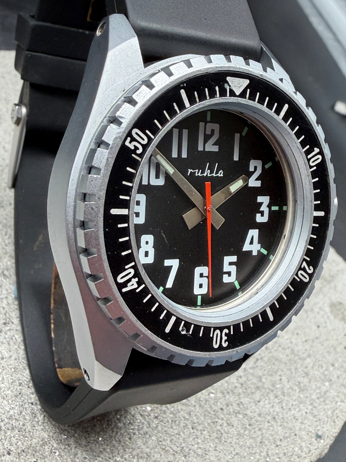 RUHLA WEIMAR QUARTZ TAUCHERUHR NVA KSK - 18 KAMPFTAUCHER MARINETAUCHER 44mm 1992