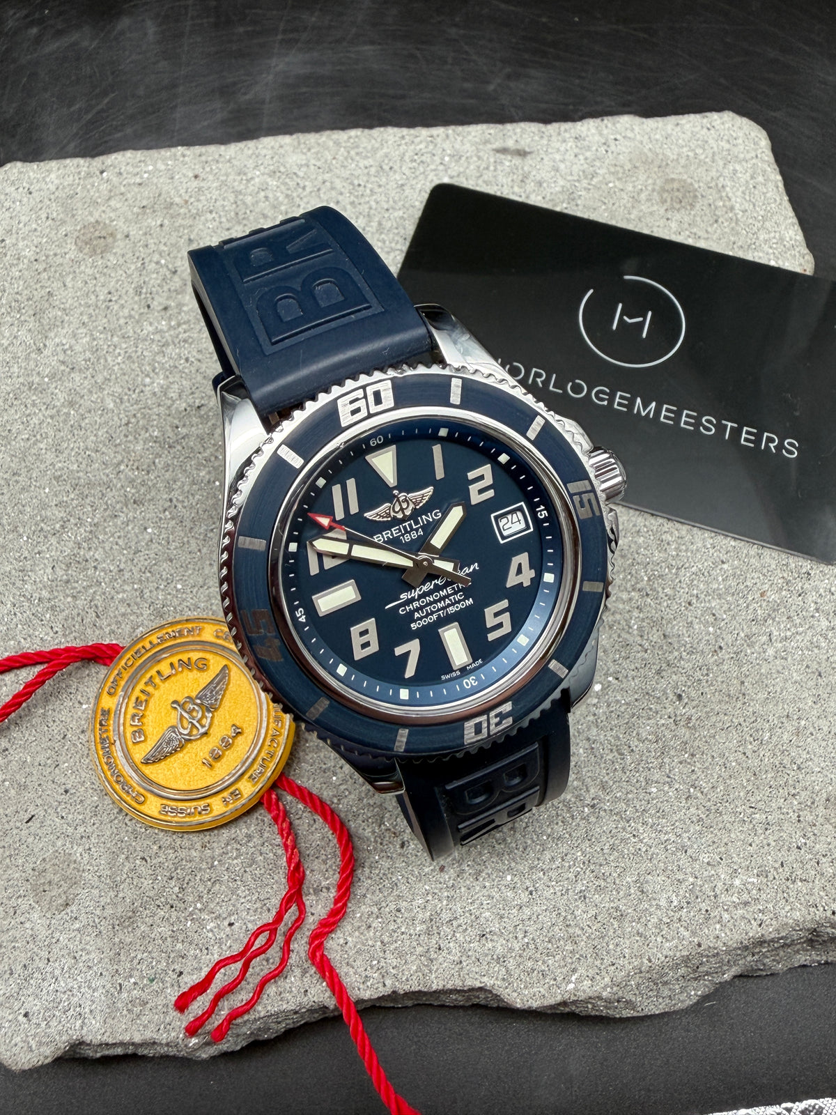 ORIGINAL BREITLING SUPEROCEAN AUTOMATIK A17364 LIMITED EDITION BLUE DIAL