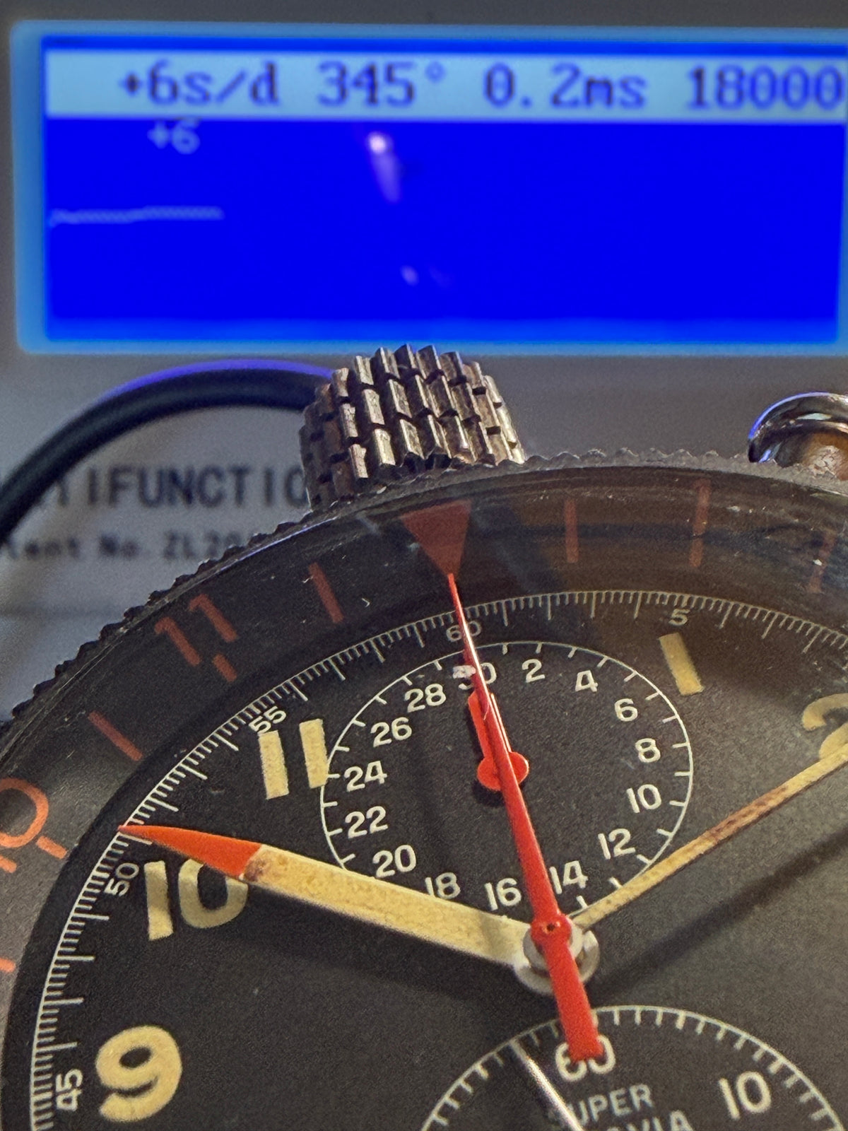 ORIGINAL HEUER SUPER AUTAVIA MK3 DASH STOPWATCH FOR MILLE MIGLIA / PILOT 1960s