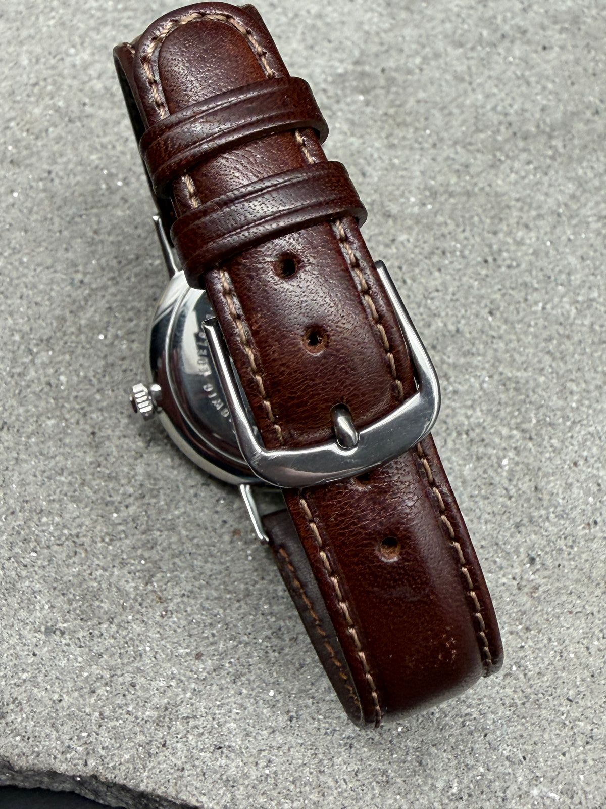 ORIGINAL NOMOS GLASHÜTTE LUDWIG 35 ROMAN NUMERAL BAUHAUS DESIGN SUBSECOND SECTOR