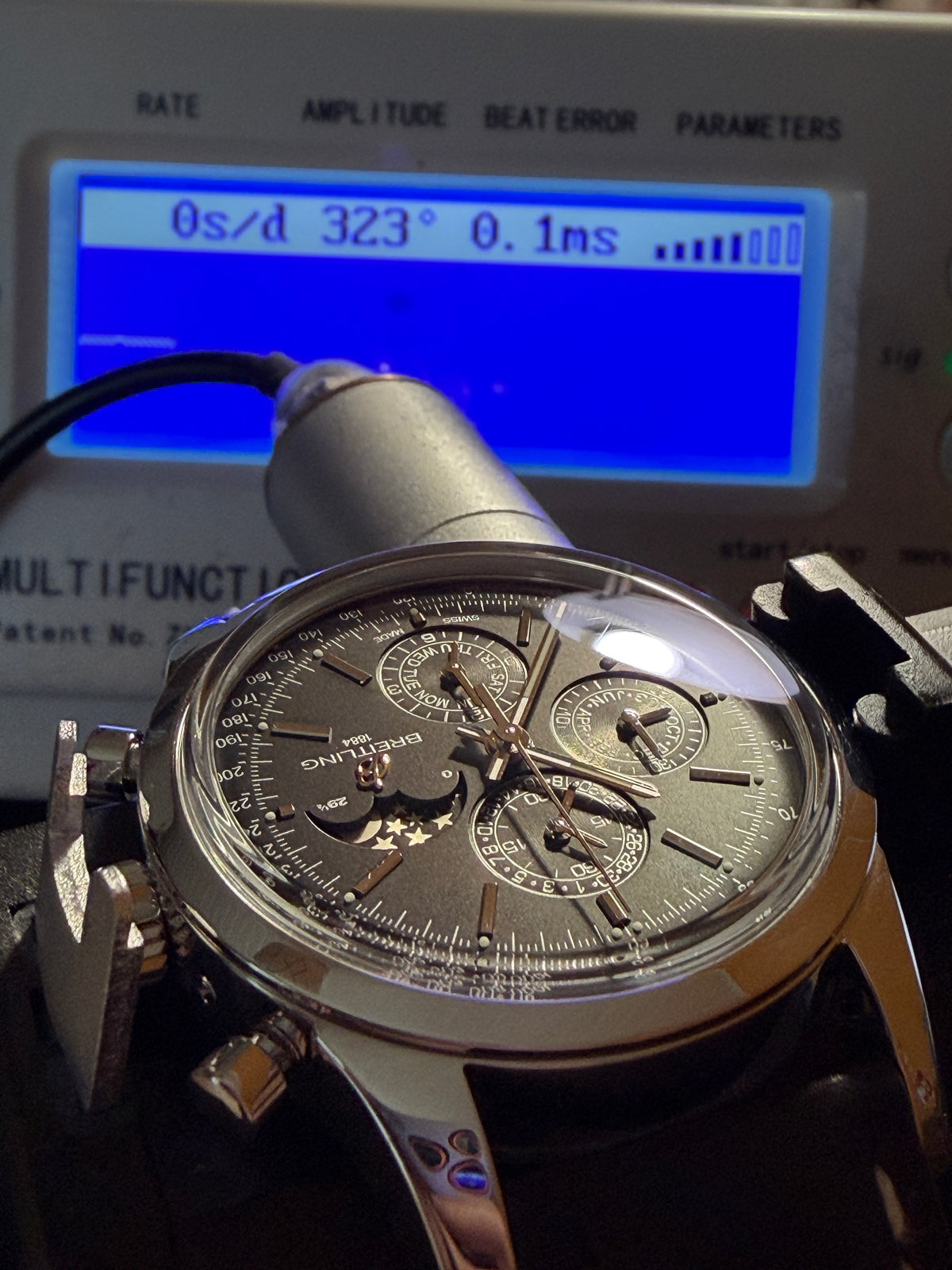 LUXUS BREITLING TRANSOCEAN A19310 ANNUAL CALENDAR MONDPHASE CHRONOGRAPH FULLSET